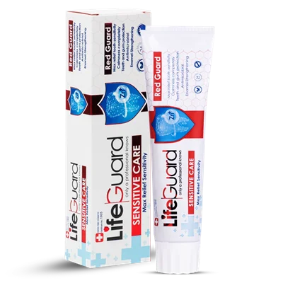 خمیر دندان حساس (Red Guard) برند لایف گارد با حجم 120 گرم